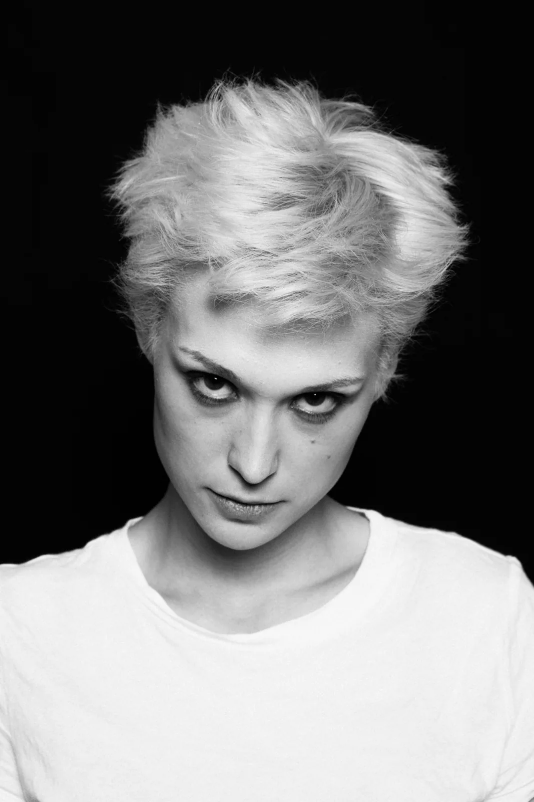 Intense character portrait of actor Deborah Muriel Blum demonstrating strong emotional expression and versatile acting range