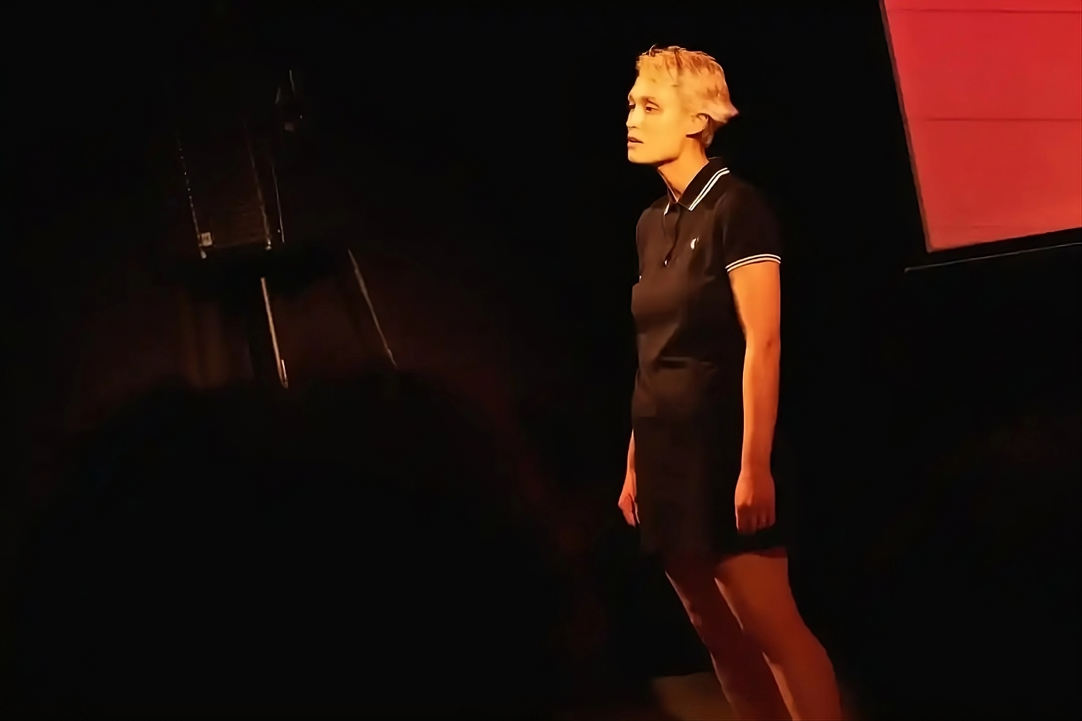 Deborah Muriel Blum on stage in the play 4.48 Psychosis